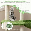 Tangkula Wooden Cat Tree 55" Tall Cat Climbing Stand w/ Sisal Scratching Posts Green - 4 of 4