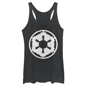 Women's Star Wars Galactic Empire Logo Racerback Tank Top - 1 of 3