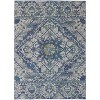 Green Blue and Ivory Oriental Power Loom Area Rug - 4 of 4
