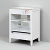 24In Bathroom Vanity with Sink,Freestanding Cabinet with Glass Doors,Drawer & Adjustable Shelf,Ceramic Basin,8-Inch Faucet Mount - 4 of 4