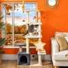 Aortzio 63"H Moon&Star Themed Cat Tree with Cat Condo&Scratching Posts - 2 of 4