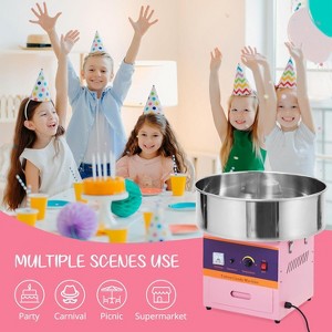 Cotton Candy Machine Commercial, 1000W Electric Cotton Candy Maker with Stainless Steel Bowl, Sugar Scoop, Storage Drawer - 1 of 4