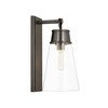 Wentworth Glass Wall Sconce - Modern Design, Dimmable, 1 Bulb, 60W, 7.5" x 16" - 4 of 4