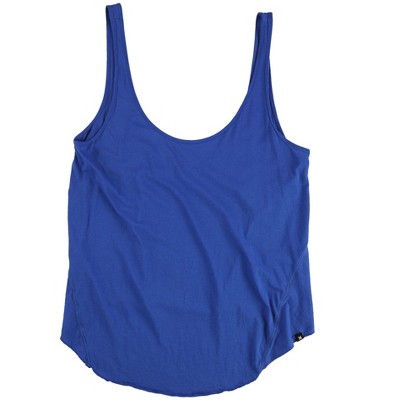 Hurley Womens Solid High-Low Hem Tank Top