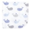 Hudson Baby Infant Boy Rayon from Bamboo Washcloth Bundle, Blue Whales, One Size - 2 of 4