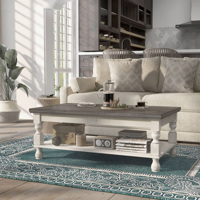 Philoree Farmhouse Coffee Table Antique White - HOMES: Inside + Out, 3 of 8