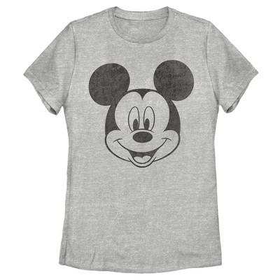 Women's Mickey & Friends Big Smiling Mickey Mouse Face T-Shirt