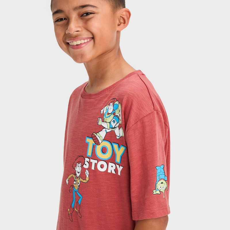 Boys&#39; Disney Toy Story Short Sleeve Graphic T-Shirt - Red, 2 of 4