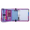 Case-it 3" Printed Nylon Ring Binder with Internal/External Pockets Bunch O Flowers Pink - 4 of 4
