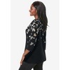 Jessica London Women's Plus Size Stretch Cotton Boatneck Tunic - 4 of 4