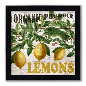 Courtside Market Fresh Picked Lemons 11x11 Framed Artboard - 1 of 2