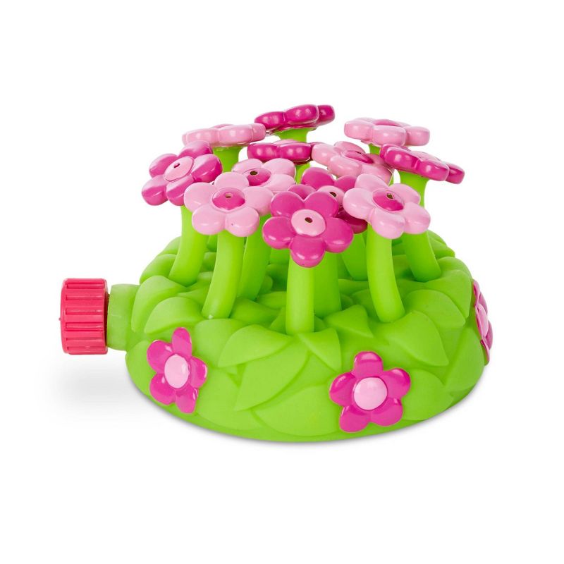 Melissa &#38; Doug Sunny Patch Pretty Petals Flower Sprinkler Toy With Hose Attachment, 1 of 11