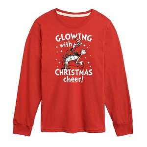 Boys' - The Cat in the Hat - Glowing Christmas Cheer Long Sleeve Graphic T-Shirt - 1 of 4