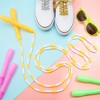 Blue Panda 4 Pack Beaded Jump Rope for Kids, Skipping Toys for Girls Starter Fitness Workout (9.2 Feet, 4 Colors) - 2 of 4