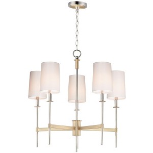 Maxim Lighting Uptown 5 - Light Chandelier in  Satin Brass/Polished Nickel - 1 of 4