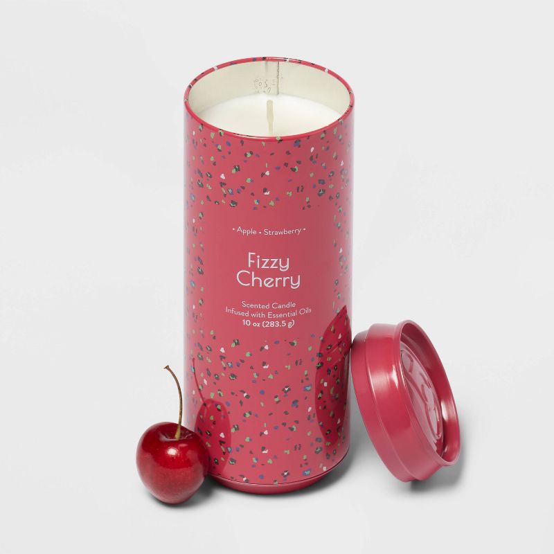 Printed Tin Can 10oz Candle Fizzy Cherry - Opalhouse&#8482;, 3 of 4