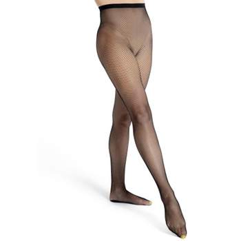 Capezio Studio Basics Footed Fishnet Seamless Tights - Adult- Black - The  Dancer's Warehouse