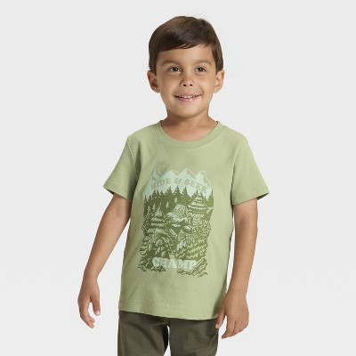 Toddler Boys' Solid Short Sleeve Graphic T-Shirt - Cat & Jack™