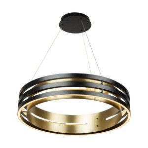 Artcraft Lighting Toledo 1 - Light Chandelier in  Black/Brushed Brass - 1 of 1
