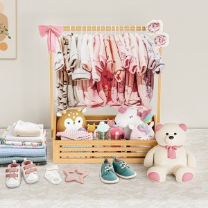 Acoinel Multi-functional Bamboo Gift Basket - 1 of 4