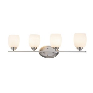 C Cattleya Contemporary Vanity Light with White Opal Glass for Bathroom(2 Colors/4 Sizes） - 1 of 4