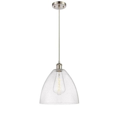 Bristol Glass - 1 Light Mini Pendant In Industrial Style-14.75 Inches Tall and 12 Inches Wide