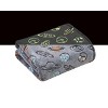 GoodGram Space Adventures Rocket Ships  & Planets Glow In The Dark Ultra Soft & Plush Fleece Accent Throw Blanket - 50 In. X 60 In. - 2 of 2