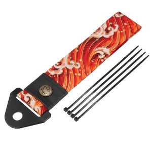 Unique Bargains Car Tow Strap Kit Ancient Japanese Element Trailer Belt Sea Wave Pattern Red - 1 of 4