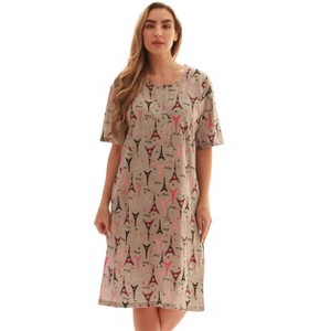Just Love Short Sleeve Nightgown Sleep Dress for Women - 1 of 3