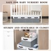 Itopfox 4 Pack Large Storage Baskets with Handles, Fabric Closet Organizers, Collapsible Bins for Clothes, Toys, Nursery, Home Organization - 4 of 4