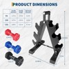 Dumbbell Weights Set for Home Gym, PVC Coated Dumbbell Hand Weights - 4 of 4