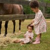 Modern Moments™ by Gerber Toddler and Kids Girls' Neck Ruffle Dress, Fall Floral - 3 of 4