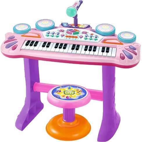 SKONYON 37-Key Kids Electronic Piano Keyboard w/ Multiple Sounds with Lights Microphone - image 1 of 4