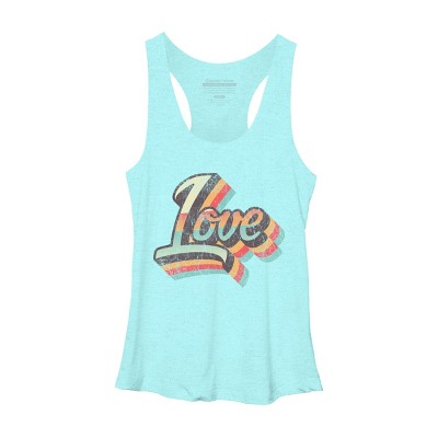 Women's Design By Humans Love By zeusshop Racerback Tank Top