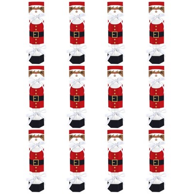 Jolly Santa Claus Red and Black DIY Cracker Boxes Set