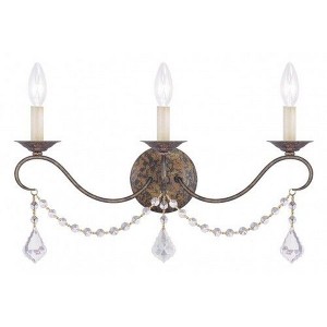 Livex Lighting Chesterfield 3 - Light Wall Light in  Hand Applied Venetian Golden Bronze - 1 of 1
