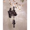 Minka Lavery Country Cottage Outdoor Wall Light Fixture Heritage Bronze Lantern 18 1/4" Mouth Blown Ribbed Glass for Post Exterior - 2 of 2