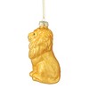 Northlight Standing Lion Glass Christmas Ornament - 4.25" - Golden Yellow - image 3 of 4