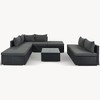 8-Pieces Outdoor Wicker Modular Sectional Sofa Set with Coffee Table, Free Combination - 4 of 4