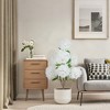 90cm Artificial Hydrangea Tree, Faux Tree With Flowers And Leaves, 36in Faux Hydrangea Flower With Planter For Indoor, Outdoor, Office, Home Decor - 3 of 4