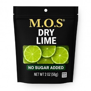 M.O.S Dried Lime Wheels Natural Dehydrated Lime Slices, No Sugar Added 2 oz Made in USA Premium Cocktails Teas & Infusions - 1 of 4