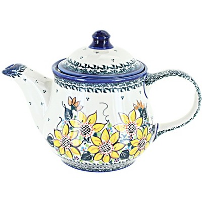 Blue Rose Polish Pottery CZ01 Galia Teapot