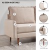 American Furniture Classics,69 Inch Wide Upholstered Two Cushion Sofa with Cambered Arms - 4 of 4