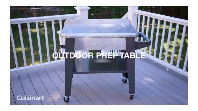 Cuisinart Outdoor Stainless Steel Prep Table, 2 of 7, play video