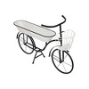 YUHAO Bicycle Plant Stand Planter for Indoor Outdoor Home Garden Decor - 38.5"x 14.5"x 25.5",Black & White - 3 of 4