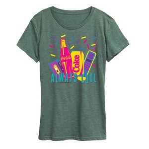 Women's - Coca-Cola - 90's Retro Style Short Sleeve Graphic T-Shirt - 1 of 4
