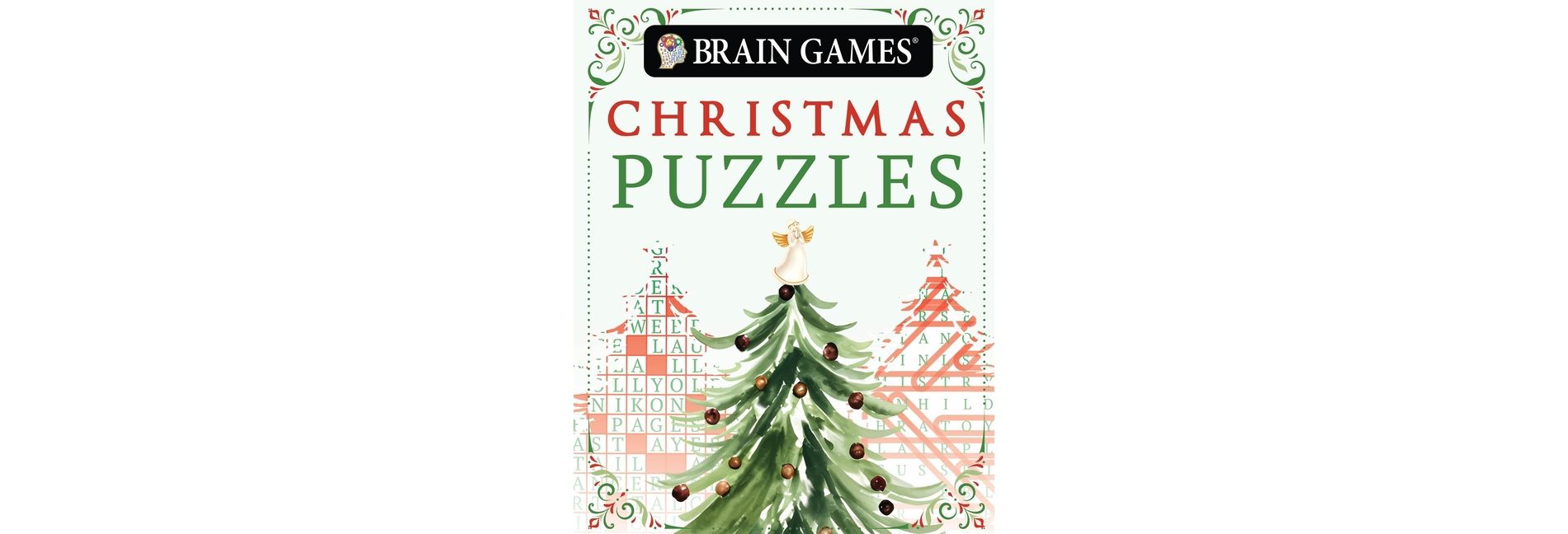 Brain Games Mini - Christmas Puzzles (Stocking Stuffer - Christmas Tree Cover) - (Brain Games - Take-Along) (Paperback)
