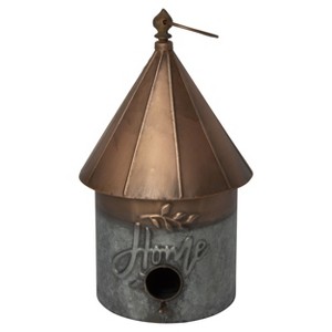 Transpac Metal 15.5 in. Bronze Home Birdhouse - 1 of 3
