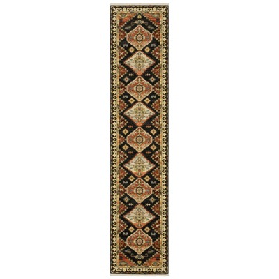 Oriental Weavers Lilihan 051K6 Charcoal/ Multi Indoor Area Rug - 2'6" x 12'