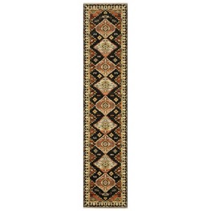 Oriental Weavers Lilihan 051K6 Charcoal/ Multi Indoor Area Rug - 2'6" x 12' - 1 of 4